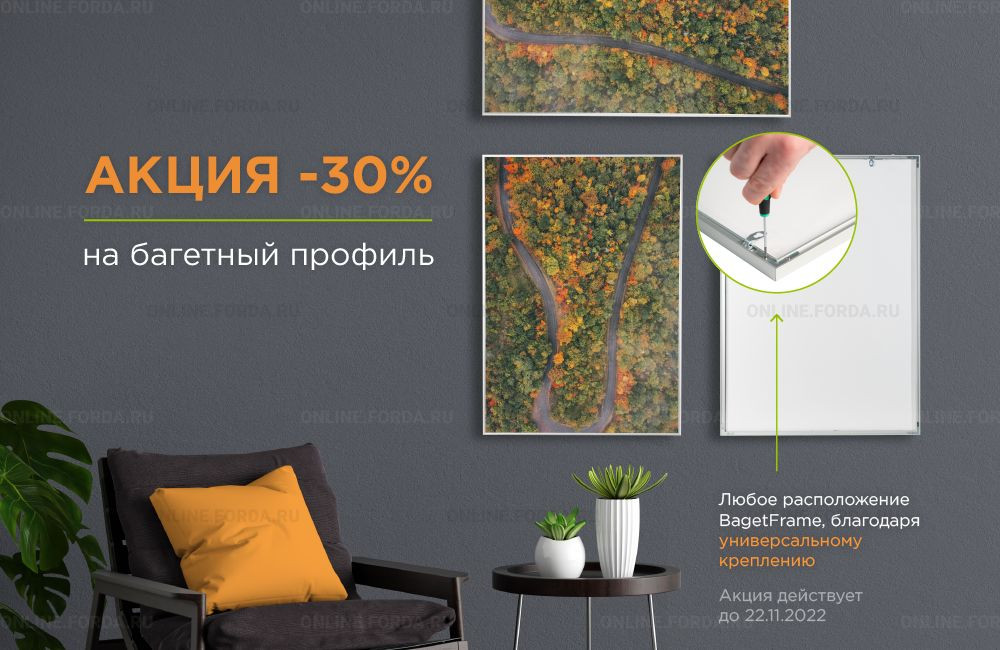 Акция на багетный профиль BagetFrame